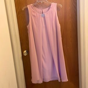 NWT Pink Chiffon Sleeveless Dress